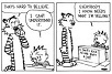 Calvin and Hobbes cartoon